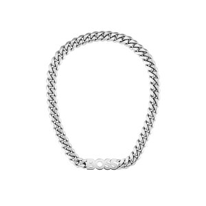 {X Y ANZT[ lbNXE`[J[Ey_ggbv TVc [X Boss Men's Kassy Chain Stainlessteel Necklace Silver Vo[