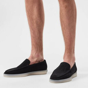 tBAIuSbh Y V[Y Xj[J[ XG[h [t@[ Fear Of God Suede Loafers Black ubN