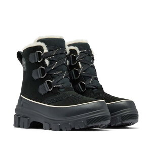 �\���� ���f�B�[�X �V���[�Y �u�[�c�E���C���u�[�c Sorel Torino V WP Ld53 Black Fawn �u���b�N