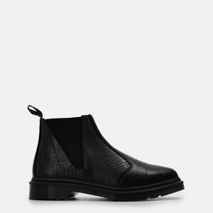 hN^[}[` fB[X V[Y u[cECu[c `FV[u[c `FV[ Dr Martens Bianca Chelsea Boots Black Croco ubN