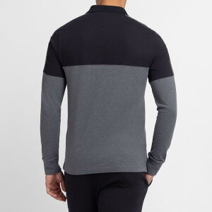 �G�f���p�[�N �����Y �g�b�v�X �|���V���c ���� Eden Park Dark grey long-sleeved polo shirt Grf �O���[