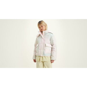 ���[�o�C�X ���f�B�[�X �A�E�^�[ �W���P�b�g�E�u���]�� �_�E�� �N���b�v�h Levis Croppedown Jacket Blur Dutch