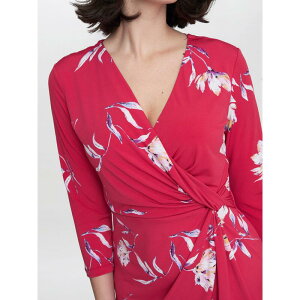 �W�[�i�o�b�R�[�j ���f�B�[�X �g�b�v�X �����s�[�X �W���[�W�[ Gina Bacconi Darcy Jersey Wrap Dress Dark Red ���b�h