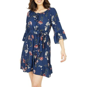 ���������h�� ���f�B�[�X �g�b�v�X �����s�[�X �t�����[�� �}�L�V �t�����[ Mela London Women's Navy Floral Bardot Frill Maxi Dress Navy �l�C�r�[
