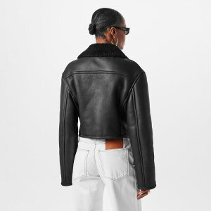 �W���N�G���X ���f�B�[�X �A�E�^�[ �W���P�b�g�E�u���]�� ���U�[ Jacquemus Marino Blouson Leather Jacket Black �u���b�N
