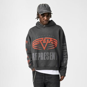 ���v���[���g �����Y �A�E�^�[ �p�[�J�[�E�X�E�F�b�g Represent Men's Rep Living Legacy Over-the-Head Hoodie Sun Fade Grey �O���[