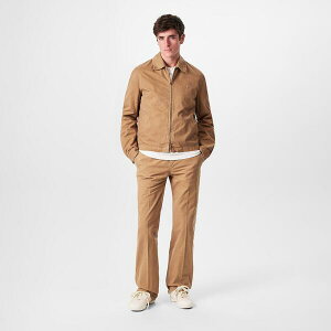 �A���L�T���_�[�E�}�b�N�C�[�� �����Y �A�E�^�[ �W���P�b�g�E�u���]�� �V���c �h�J Alexander McQueen Men's Alex Embroidered Zipped Overshirt Sand �T���h