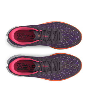 �A���_�[�A�[�}�[ ���f�B�[�X �V���[�Y �X�j�[�J�[ Under Armour W Flow Vel Wind 2 Ld99 Purple �p�[�v��