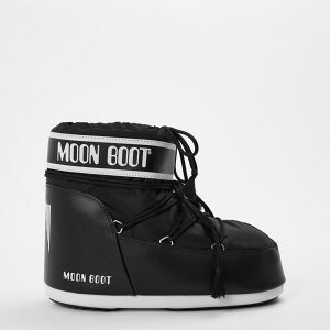 ���[���u�[�c �����Y �V���[�Y �u�[�c�E���C���u�[�c Moon Boot Icon Low Black �u���b�N