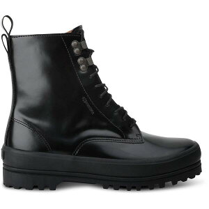 �X�y���K ���f�B�[�X �V���[�Y �X�j�[�J�[ Superga Women's High-Top Trainers Total Black �u���b�N