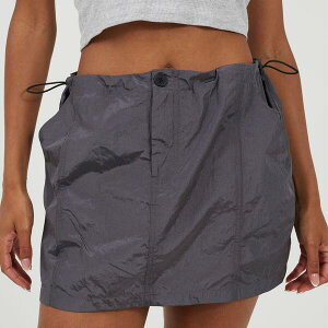 �u���[�u�\�E�� ���f�B�[�X �{�g���X�J�[�g �~�j Brave Soul Womens Cargo Mini Skirt with Toggle Waist Grey �O���[