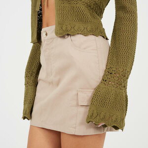 �u���[�u�\�E�� ���f�B�[�X �{�g���X�J�[�g �~�j �f�j�� Brave Soul Womens Denimini Skirt with Cargo Pocketstone �X�g�[��