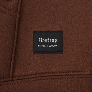 �t�@�C���[�g���b�v �����Y �A�E�^�[ �p�[�J�[�E�X�E�F�b�g �X�L���[�o Firetrap Scuba Full Zip Hoody Mens Brown �u���E��