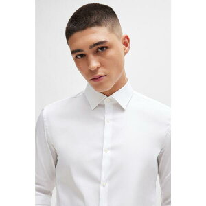 �{�X �����Y �g�b�v�X �V���c �I�b�N�X�t�H�[�h Boss Kenno 10245845 01 Oxford Shirt Mens Open White �z���C�g