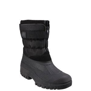 �R�b�c�E�H���Y ���f�B�[�X �V���[�Y �u�[�c�E���C���u�[�c Cotswold Chase Touch Fastening and Zip up Winter Boot Black �u���b�N