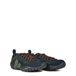 ������ �����Y �V���[�Y �u�[�c�E���C���u�[�c ���U�[ Merrell Intercept Leather Walking Shoes Mens Blue Wing �u���[