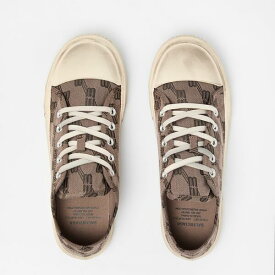 バレンシアガ レディース シューズ スニーカー Balenciaga Paris Low Trainers Grey/Brown グレー