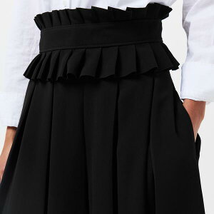 �}�b�N�X�}�[�� ���f�B�[�X �{�g���X �n�[�t�p���c�E�V���[�c �X�J�[�g �}�L�V Max Mara Women's Maxi Skirt Black �u���b�N