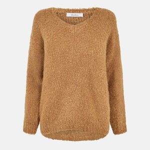 �}�b�N�X�}�[�� ���f�B�[�X �A�E�^�[ �j�b�g�E�Z�[�^�[ �N���[�l�b�N Max Mara Women's Pantera Crew Neck Jumper Camel �L������