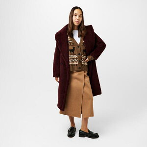 �}�b�N�X�}�[�� ���f�B�[�X �{�g���X�J�[�g �~�f�B Max Mara Women's Curzio Midi Skirt Camel �L������