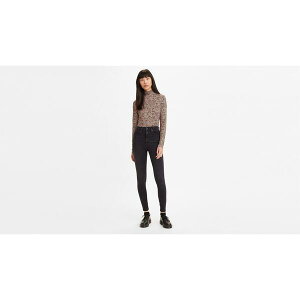 ���[�o�C�X ���f�B�[�X �{�g���X �f�j���p���c �W�[���Y Levis Mile High Super Skinny Jeans Black Ground 09 �u���b�N