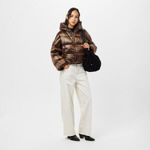 �}�b�N�X�}�[�� ���f�B�[�X �A�E�^�[ �W���P�b�g�E�u���]�� Max Mara Women's Insulated Short Puffer Jacket Beige Golden �x�[�W��