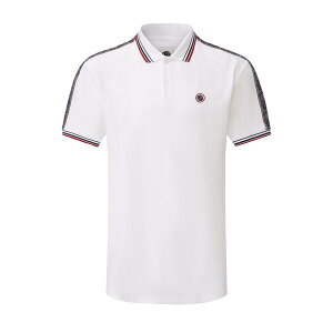 �v���e�B�O���[�� �����Y �g�b�v�X �|���V���c Pretty Green Tape Polo Mens White �z���C�g