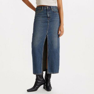 ���[�o�C�X ���f�B�[�X �{�g���X�J�[�g �f�j�� �A���N�� Levis Women's Ankle Column Denim Skirt Wave Hello �f�j��