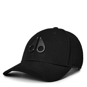 ���[�X�i�b�N�� �����Y �A�N�Z�T���[ �X�q �L���b�v ���S Moose Knuckles Men's Logo Baseball Cap Black/Black �u���b�N
