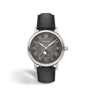 �����u���� �����Y �A�N�Z�T���[ �r���v Montblanc Men's Moonphase Automatic Auto Analogue Watches Black/Silver �u���b�N