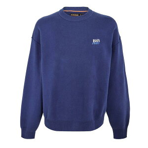 �i�p�s�� �����Y �A�E�^�[ �j�b�g�E�Z�[�^�[ �N���[�l�b�N Napapijri Men's Optical Full Zip Crew Neck Jumper Naval Acade