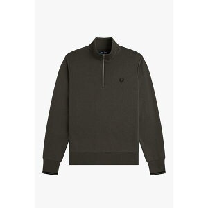 �t���b�h�y���[ �����Y �A�E�^�[ �p�[�J�[�E�X�E�F�b�g �n�[�t�W�b�v Fred Perry FredPerry Half Zip Top Field Grn U70