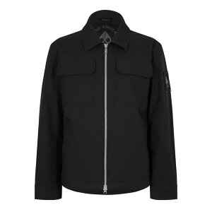 ���[�X�i�b�N�� �����Y �g�b�v�X �V���c Moose Knuckles Men's Jacques OS Overshirt Black �u���b�N