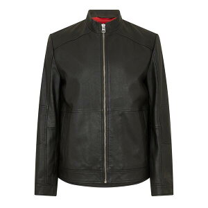 �t���[�S �����Y �A�E�^�[ �W���P�b�g�E�u���]�� ���U�[ Hugo Men's Lokis2 Leather Jacket Black �u���b�N