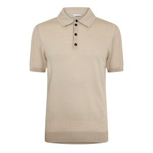 �p���W���� �����Y �g�b�v�X �|���V���c �j�b�g Pal Zileri Men's Button Knit Short Sleeve Polo Shirt Stone 22 �X�g�[��
