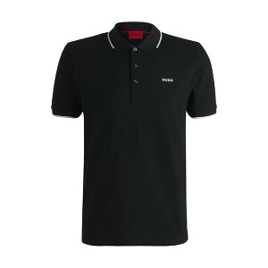 �t���[�S �����Y �g�b�v�X �|���V���c �v�����g ���S Hugo Dinoso222 Printed Logo Polo Shirt Black �u���b�N