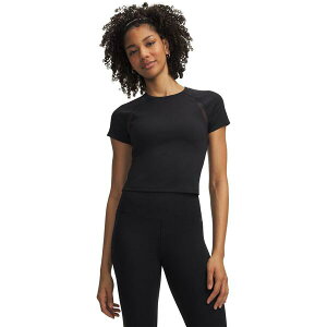 �A���_�[�A�[�}�[ ���f�B�[�X �g�b�v�X �V���c ���b�V�� Under Armour Women's Motion Meshort Sleeve Performance Gym Top Black �u���b�N