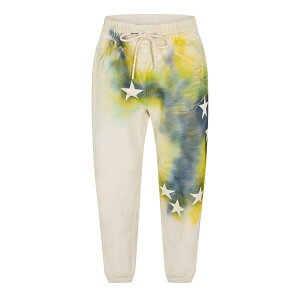 �p�[���E�G���W�F���X �����Y �g�b�v�X �V���c �W���[�W�[ �W���K�[�p���c Palm Angels Men'stars Open Hem Jersey Joggers White Mult �z���C�g