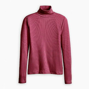 ���[�o�C�X ���f�B�[�X �g�b�v�X T�V���c �^�[�g���l�b�N Levis Women's Dreamy Turtleneck Burgundy Long Sleeve T-Shirt Burgundy �o�[�K���f�B