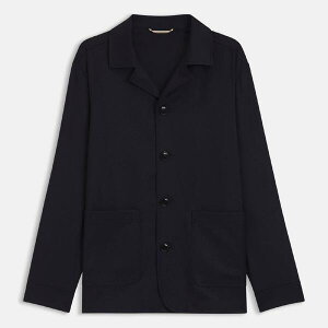 �{�X �����Y �g�b�v�X �V���c �����b�N�X�t�B�b�g Boss H-Carper-2PP-253 Relaxed Fit Overshirt Dark Blue �u���[