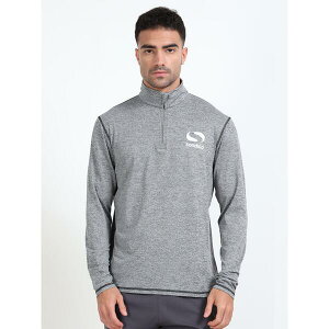 �\���f�B�R �����Y �A�E�^�[ �p�[�J�[�E�X�E�F�b�g �n�[�t�W�b�v �V���c Sondico Vertilite Melange Quarter Zip Sweatshirt Grey Melange �O���[