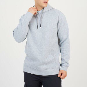 �u���[�u�\�E�� �����Y �A�E�^�[ �p�[�J�[�E�X�E�F�b�g Brave Soul Mens Overhead Hoodie with Cross Over Neck Light Grey Marl �O���[