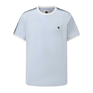 �v���e�B�O���[�� �����Y �g�b�v�X T�V���c Pretty Green Tape Tee Mens Light Blue �u���[