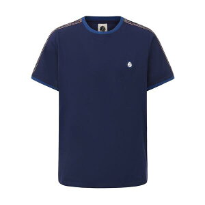 �v���e�B�O���[�� �����Y �g�b�v�X T�V���c Pretty Green Tape Tee Mens Navy �l�C�r�[
