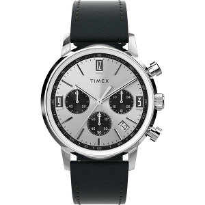 �^�C���b�N�X �����Y �A�N�Z�T���[ �r���v Timex Men's L Marlin Quartz Analogue Watch Silver/Black �u���b�N