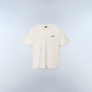 �i�p�s�� �����Y �g�b�v�X T�V���c Napapijri Napa Small Box T-shirt Mens Beige Dimity �x�[�W��