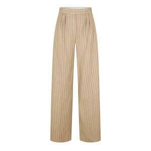 �}�b�N�X�}�[�� ���f�B�[�X �g�b�v�X �V���c ���C�h���b�O �p���c �W���[�W�[ Max Mara Women's Jersey Wide Leg Trousers Beige �x�[�W��