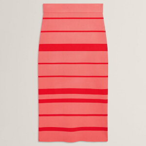 �e�b�h�x�[�J�[ ���f�B�[�X �{�g���X�J�[�g �j�b�g Ted Baker Ted Knit Co-ord Skirt Coral Stripe �R�[����