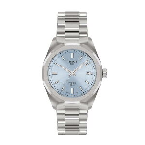 �e�B�\�b�g ���f�B�[�X �A�N�Z�T���[ �r���v Tissot PRC100 Solar Analogue Quartz Watch Ice Blue/Steel �u���[