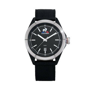���R�b�N�X�|���e�B�t ���f�B�[�X �A�N�Z�T���[ �r���v T�V���c Le Coq Sportif Men's Essentiel Steel Black Fabric Digital Watch Black �u���b�N